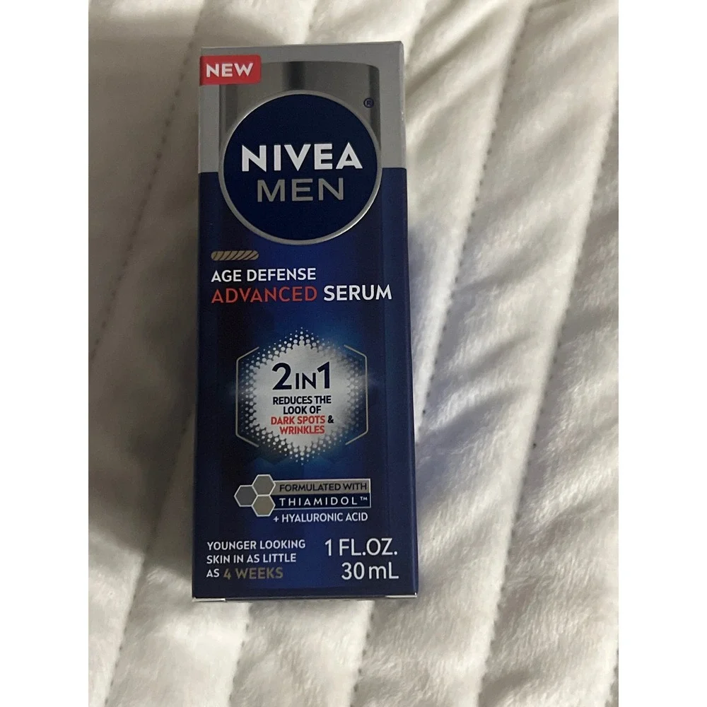 Nivea Men Age Defense Advanced Serum 2in1 Dark Spot Wrinkle Reducer 1oz 30ml NEW